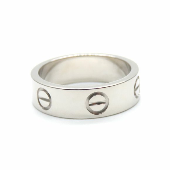 CARTIER White Gold Ring 51 K18WG 6.97g Size 5.75 ⭐ - Picture 4 of 8